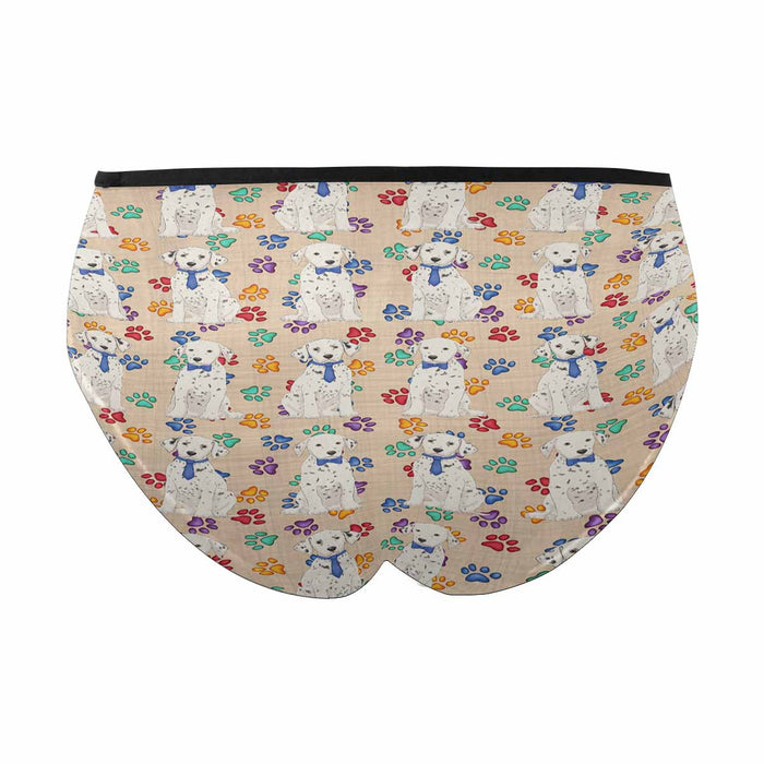 Dalmatian Dogs Blue  Women&#039;s High Waist Briefs (Model L26)