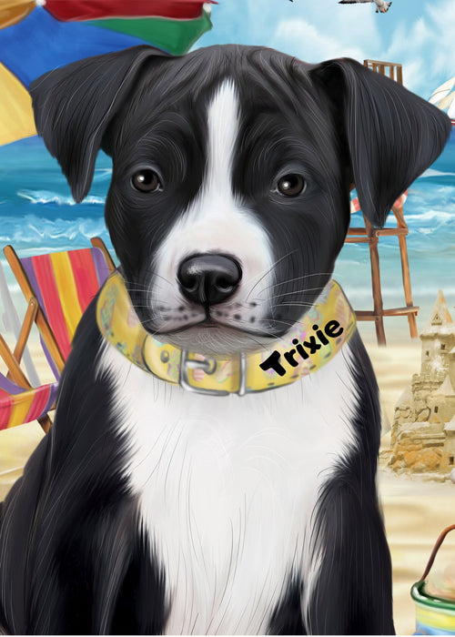 Custom Painting Art Photo Personalized Dog Cat in Pet Friendly Beach Background