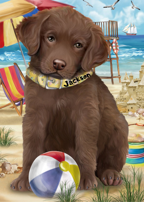 Custom Painting Art Photo Personalized Dog Cat in Pet Friendly Beach Background