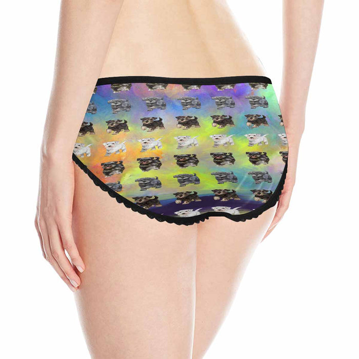 Miniature Schnauzer Dogs  Women&#039;s All Over Print Classic Briefs