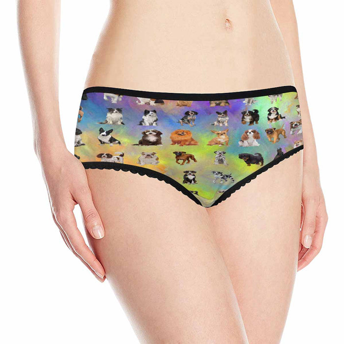 Multi Breed Dogs  Women's All Over Print Classic Briefs