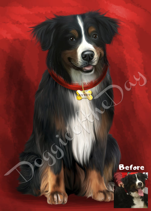 Digital Painting PERSONALIZED PET PORTRAIT! Custom Pet Dog or Cat Art