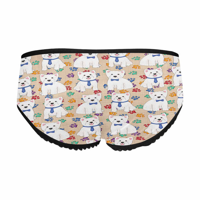 West Highland Terrier Dogs Blue  Women&#039;s All Over Print Classic Briefs