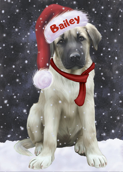 Custom Digital Painting Art Photo Personalized Dog Cat in Let It Snow