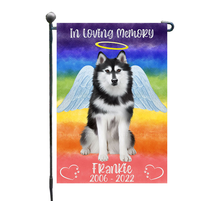 In Loving Memory Siberian Husky Dogs Garden Flags - Outdoor Double Sided Garden Yard Porch Lawn Spring Decorative Vertical Home Flags 12 1/2"w x 18"h