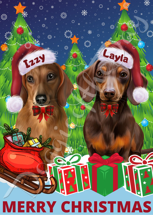 Christmas and Halloween Flags 2 flags Double sides