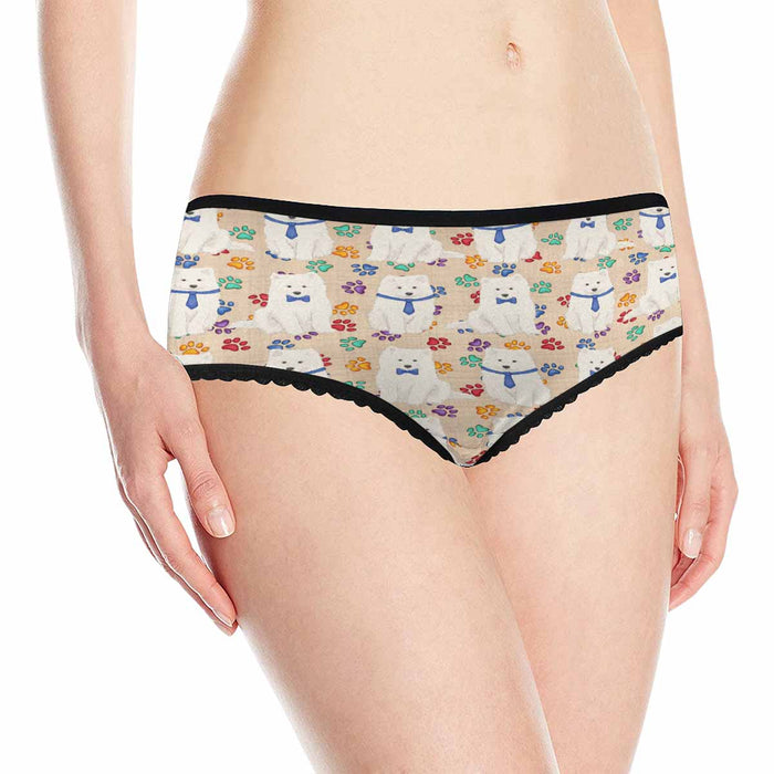 Samoyed Dogs Blue  Women&#039;s All Over Print Classic Briefs