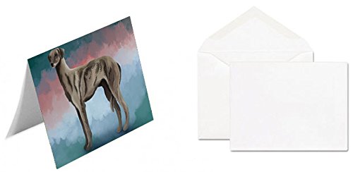 Sloughi Dog Handmade Artwork Assorted Pets Greeting Cards and Note Cards with Envelopes for All Occasions and Holiday Seasons
