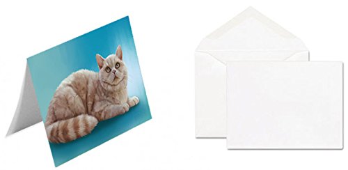 Selkirk Rex Cat Handmade Artwork Assorted Pets Greeting Cards and Note Cards with Envelopes for All Occasions and Holiday Seasons