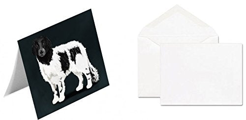 Stabyhoun Dog Handmade Artwork Assorted Pets Greeting Cards and Note Cards with Envelopes for All Occasions and Holiday Seasons