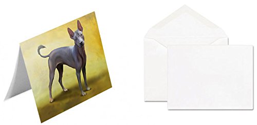 Xoloitzcuintle Dog Handmade Artwork Assorted Pets Greeting Cards and Note Cards with Envelopes for All Occasions and Holiday Seasons