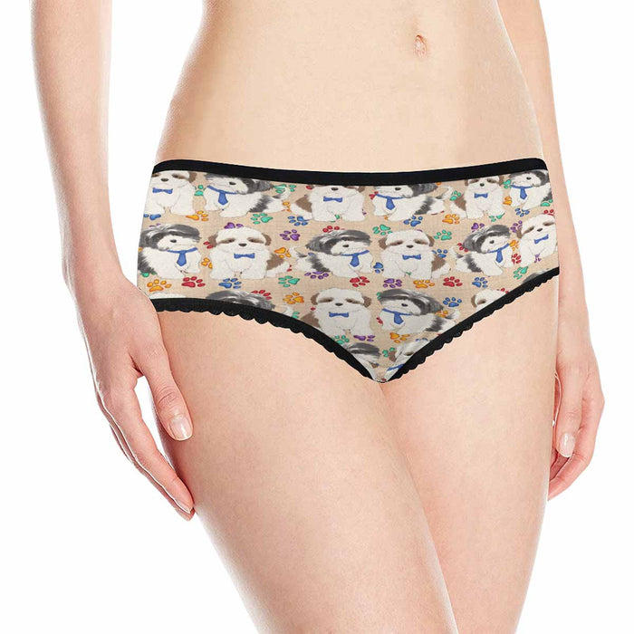 Shih Tzu Dogs Blue  Women&#039;s All Over Print Classic Briefs