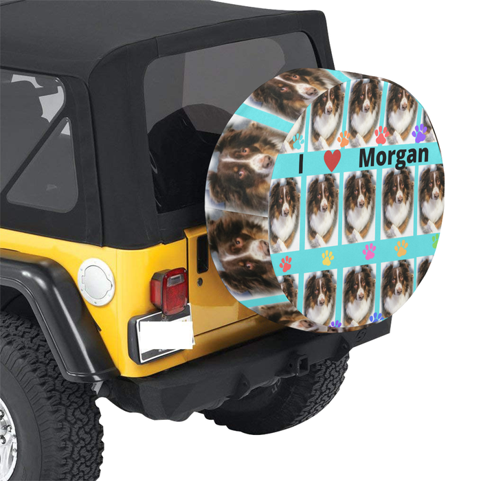 Custom Add Your Photo Here PET Dog Cat Photos on Car Tire Cover