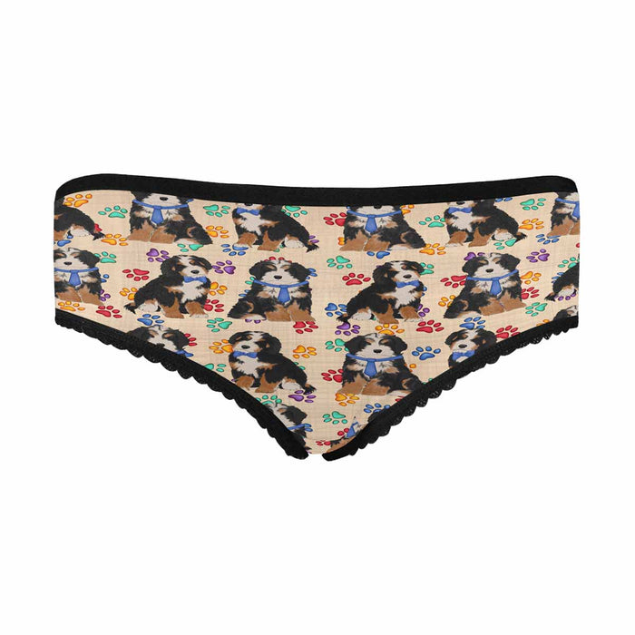 Bernedoodle Dogs Blue  Women&#039;s All Over Print Classic Briefs