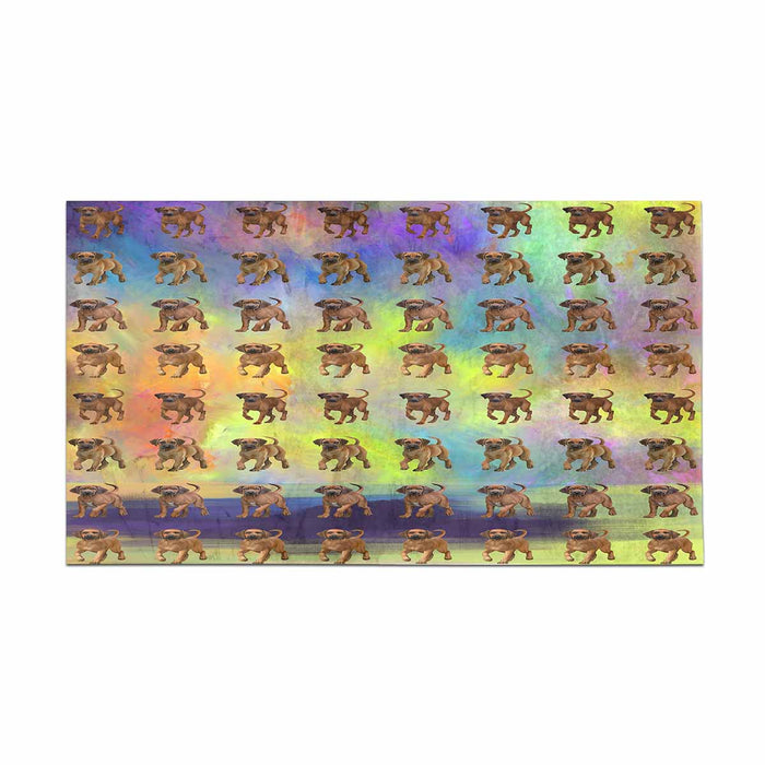 Rhodesian Ridgeback Dogs  Bath Rug 16" x 28"