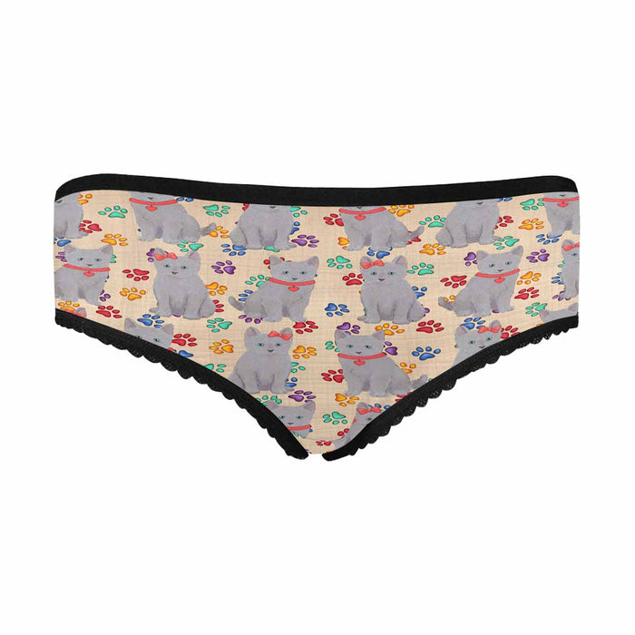 Russian Blue Cats Red  Women&#039;s All Over Print Classic Briefs