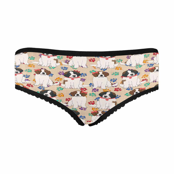 Saint Bernard Dogs Red  Women&#039;s All Over Print Classic Briefs