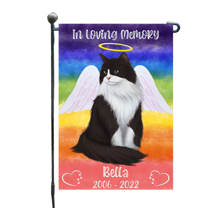 In Loving Memory Tuxedo Cats Garden Flags- Outdoor Double Sided Garden Yard Porch Lawn Spring Decorative Vertical Home Flags 12 1/2"w x 18"h