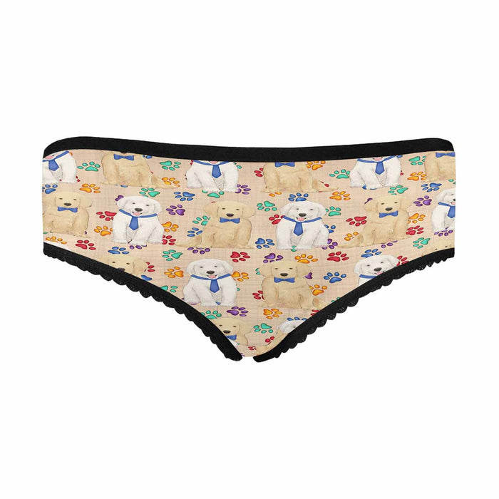 Golden Retriever Dogs Blue  Women&#039;s All Over Print Classic Briefs