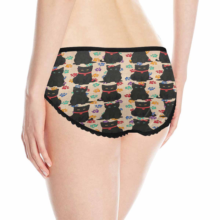 Black Cats Red  Women&#039;s All Over Print Classic Briefs