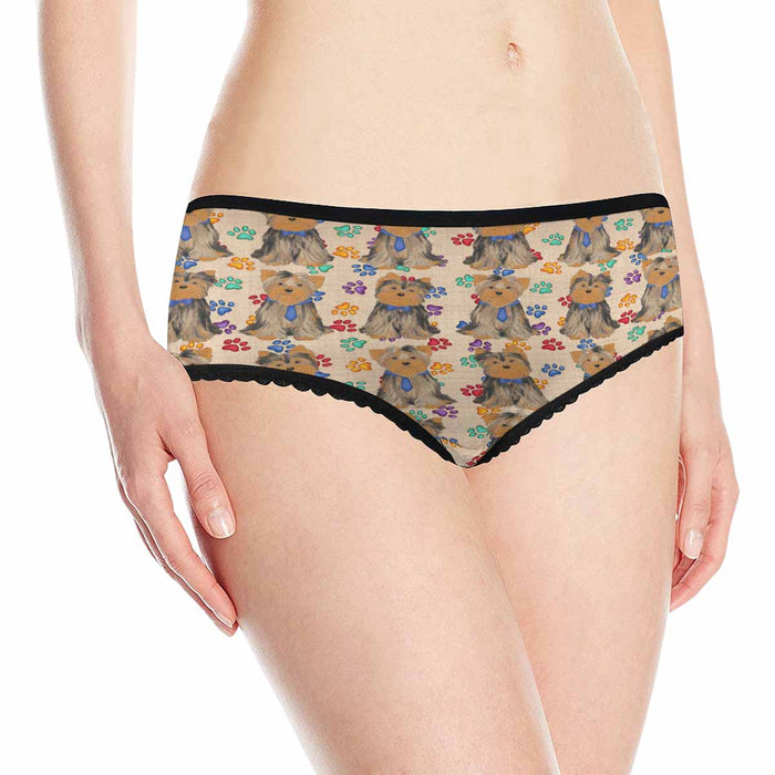 Yorkshire Terrier Dogs Blue  Women&#039;s All Over Print Classic Briefs