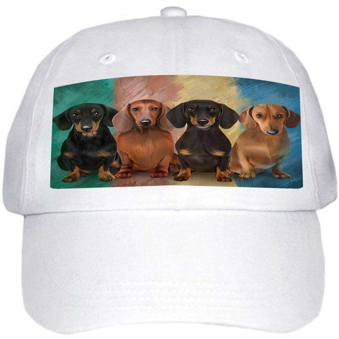 4 Dachshunds Dog Ball Hat Cap HAT48411