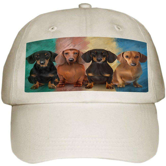 4 Dachshunds Dog Ball Hat Cap HAT48411