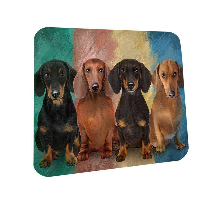 4 Dachshunds Dog Coasters Set of 4 CST48185