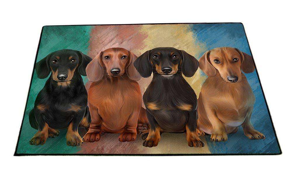 4 Dachshunds Dog Floormat FLMS48399