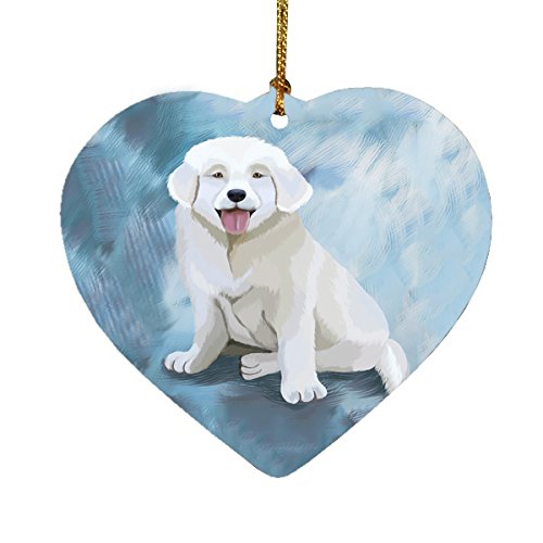 Slovensky Cuvac Dog Heart Christmas Ornament