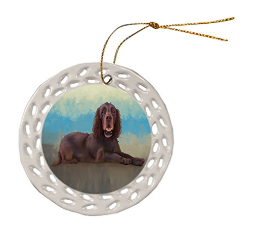 Sussex Spaniel Dog Ceramic Doily Ornament DPOR48135