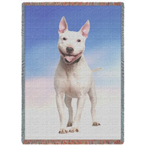 Staffordshire Bull Terrier Dog Woven Throw Blanket 54 x 38
