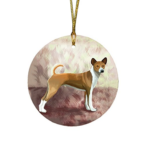 Telomian Puppy Dog Round Christmas Ornament