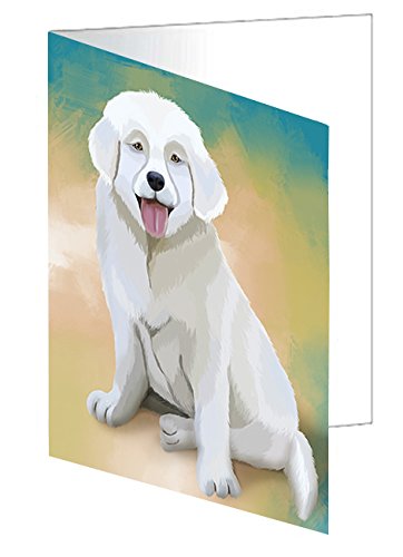 Slovensky Cuvac Puppy Handmade Artwork Assorted Pets Greeting Cards and Note Cards with Envelopes for All Occasions and Holiday Seasons GCD48396