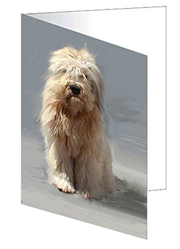 Wheaten Terrier Dog Handmade Artwork Assorted Pets Greeting Cards and Note Cards with Envelopes for All Occasions and Holiday Seasons D390