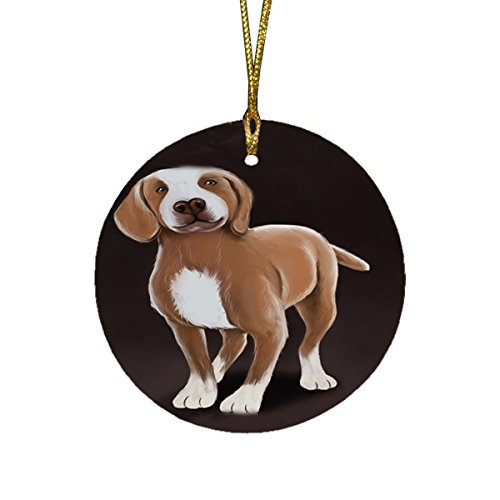 Tarsus Atalburun Dog Round Christmas Ornament