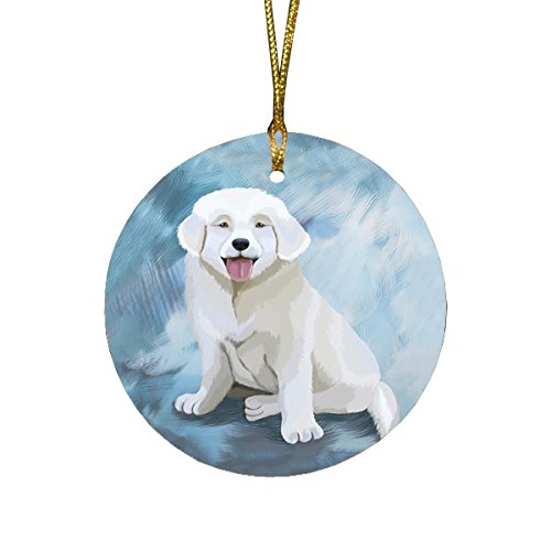 Slovensky Cuvac Dog Round Christmas Ornament