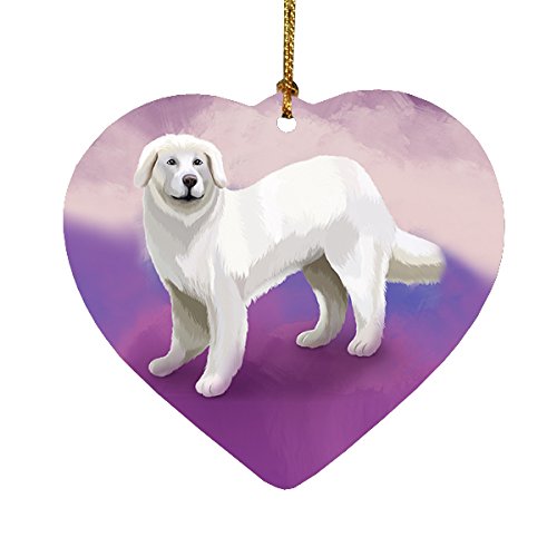 Slovensky Cuvac Dog Heart Christmas Ornament HPOR48128