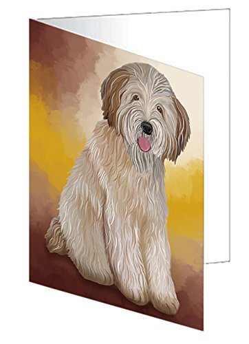 Wheaten Terrier Dog Handmade Artwork Assorted Pets Greeting Cards and Note Cards with Envelopes for All Occasions and Holiday Seasons