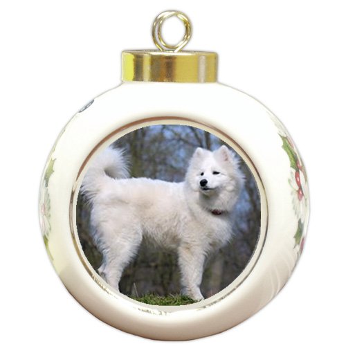 Samoyed Dog Christmas Holiday Ornament