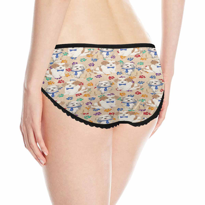 Lhasa Apso Dogs Blue  Women&#039;s All Over Print Classic Briefs