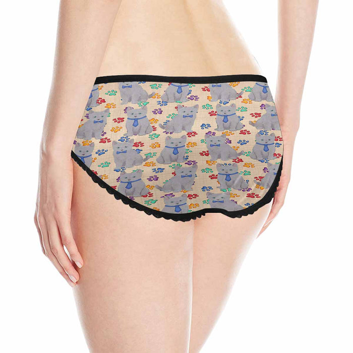 Russian Blue Cats Blue  Women&#039;s All Over Print Classic Briefs