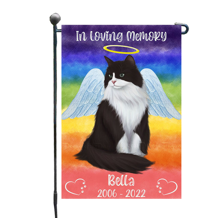 In Loving Memory Tuxedo Cats Garden Flags- Outdoor Double Sided Garden Yard Porch Lawn Spring Decorative Vertical Home Flags 12 1/2"w x 18"h