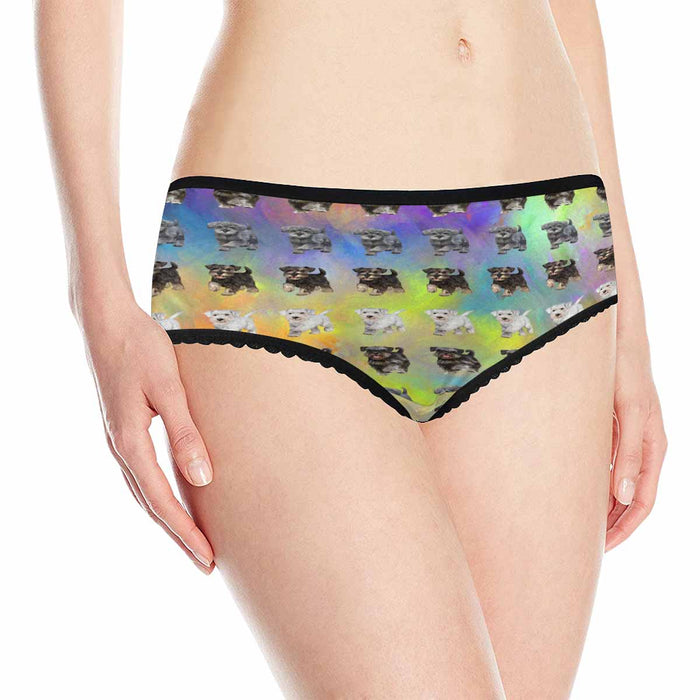 Miniature Schnauzer Dogs  Women&#039;s All Over Print Classic Briefs