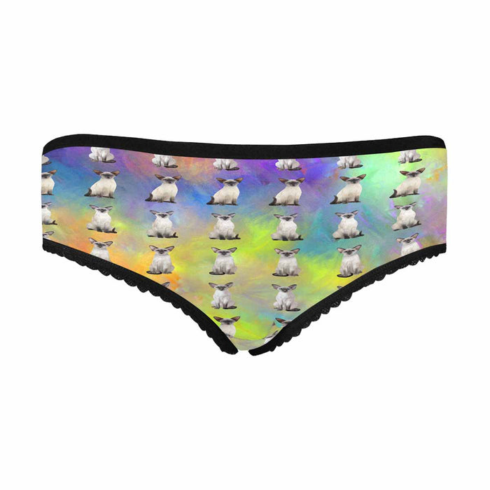 Oriental Blue Point Siamese Cats  Women&#039;s All Over Print Classic Briefs