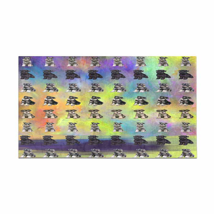 Schnauzer Dogs  Bath Rug 16" x 28"