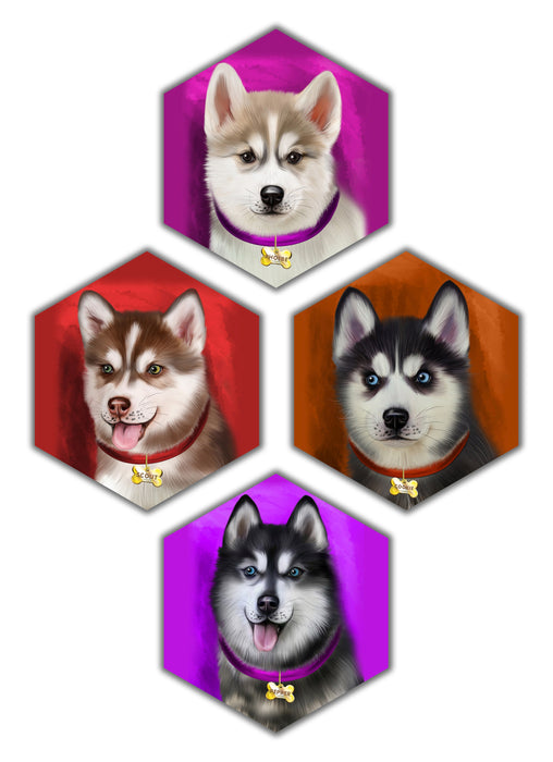 Add Your PERSONALIZED PET Painting Portrait Photo on 0.75" Hexagon Canvas