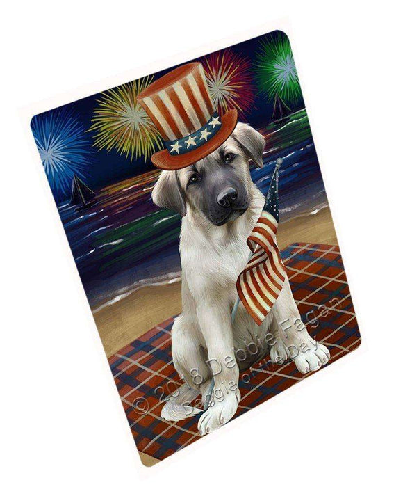 4th Of July Firework Anatolian Shepherd Dog Magnet Mini (3.5" x 2") MAG48498