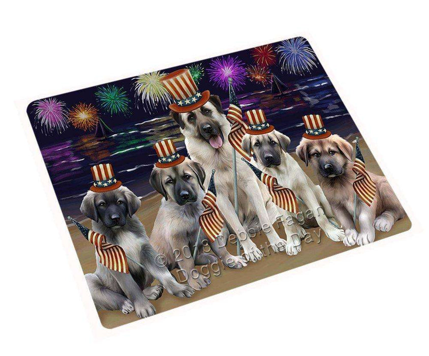 4th Of July Firework Anatolian Shepherds Dog Magnet Mini (3.5" x 2") MAG48495