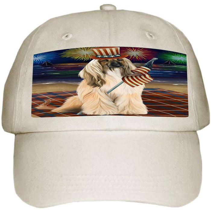 4th of July Independence Day Firework Afghan Hound Dog Ball Hat Cap HAT60879